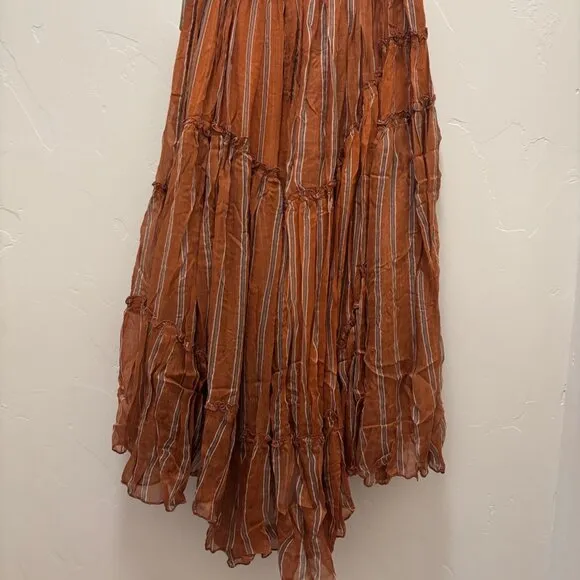 Free People One Ember Printed Midi Skirt NWT *