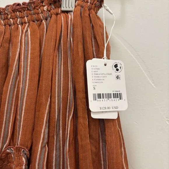Free People One Ember Printed Midi Skirt NWT *