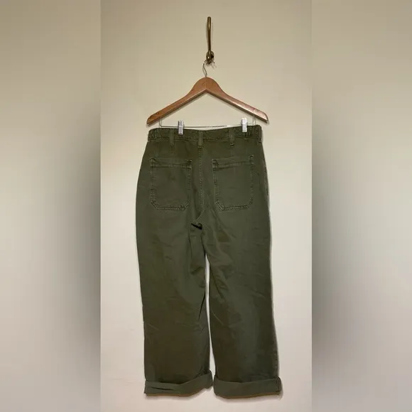 Free People Palmer Cuffed Jeans in Army