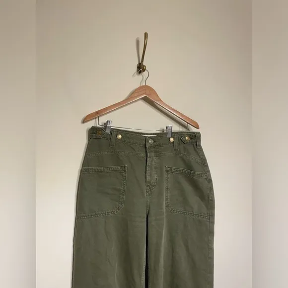 Free People Palmer Cuffed Jeans in Army
