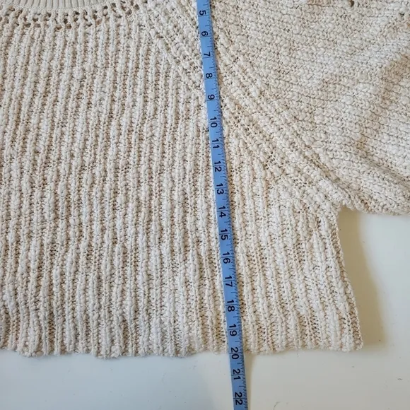 Free People Pandora's Boatneck Sweater in Ivory Size Large NWT