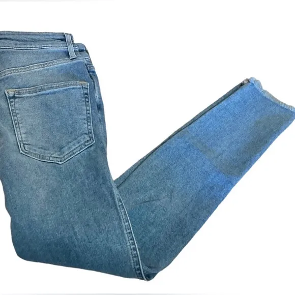 FREE PEOPLE® Sierra Raw Hem High Rise Denim Jeans Sz 30 NWT 💫