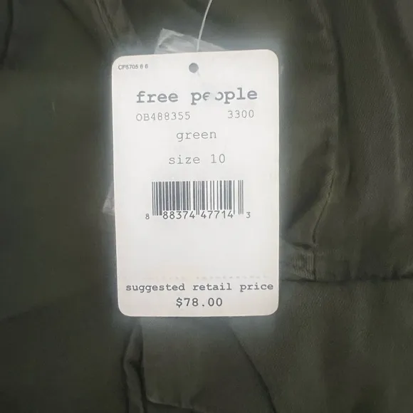 Free People Utility Shorts | Army Green Boho Size 10