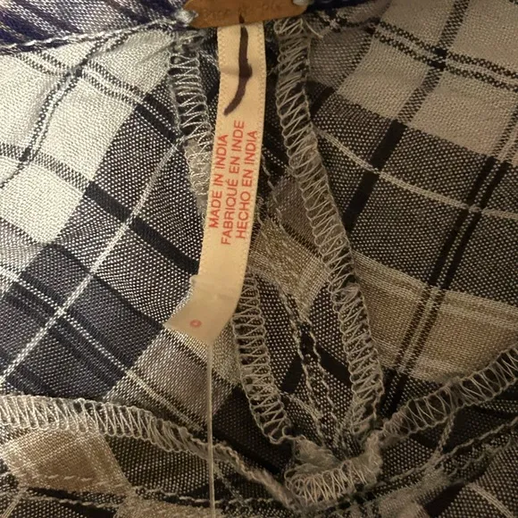 FREE PEOPLE Whitestone Plaid Midi Skirt - Brown Combo NWOT Size 8