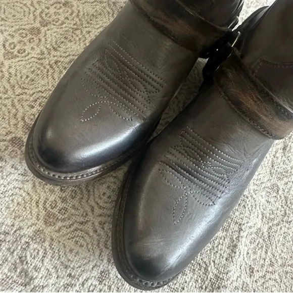 Freebird By Steven Shawna Brown Leather Harness Boots