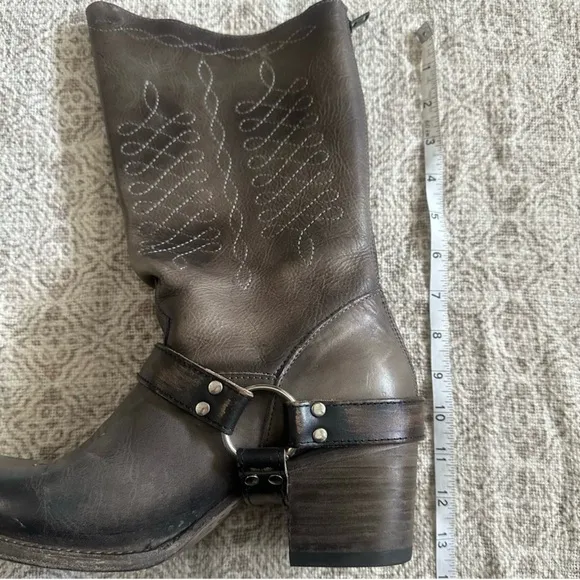 Freebird By Steven Shawna Brown Leather Harness Boots