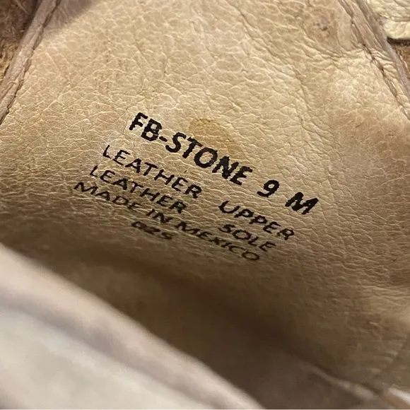 Freebird by Steven Stone Booties Women's 9 Brown/Tan Leather Distressed Strappy