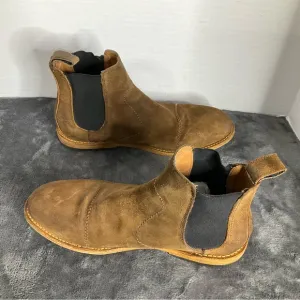 Freebirds Men's Brown Suede Chelsea Boots with dust bags Size 8