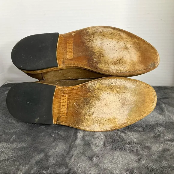 Freebirds Men's Brown Suede Chelsea Boots with dust bags Size 8