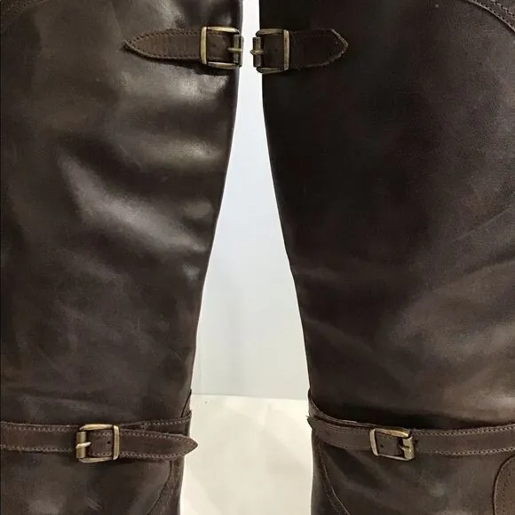 FRYE Dorado Leather Western Style Riding Boots Knee High Size 8