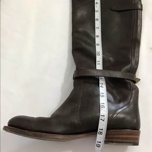 FRYE Dorado Leather Western Style Riding Boots Knee High Size 8
