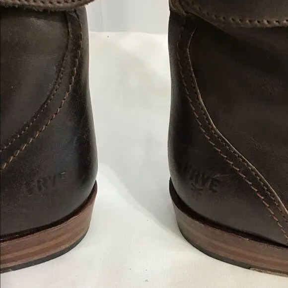 FRYE Dorado Leather Western Style Riding Boots Knee High Size 8