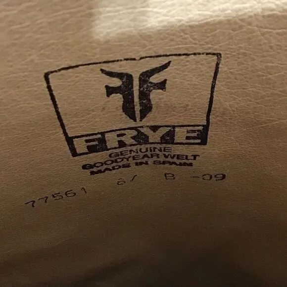 FRYE Dorado Leather Western Style Riding Boots Knee High Size 8