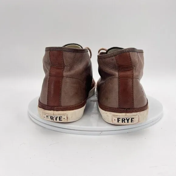 Frye Gavin Men Size 11 3481238 Brown Leather Rubber Sole Ankle Chukka Boot