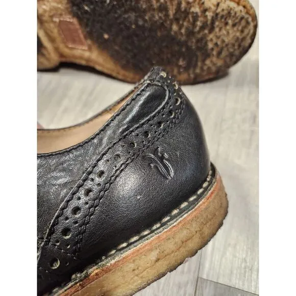 Frye Hudson Wingtip Oxford Crepe Sole Leather‎ Shoes Mens 10D