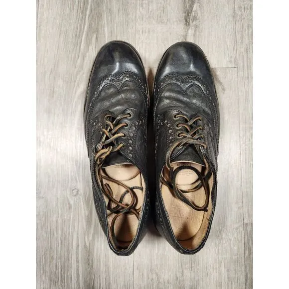 Frye Hudson Wingtip Oxford Crepe Sole Leather‎ Shoes Mens 10D