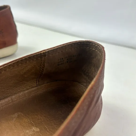 Frye Melanie Brown Leather Women's Slip On Shoes