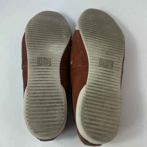 Frye Melanie Brown Leather Women's Slip On Shoes
