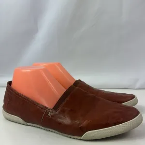 Frye Melanie Brown Leather Women's Slip On Shoes