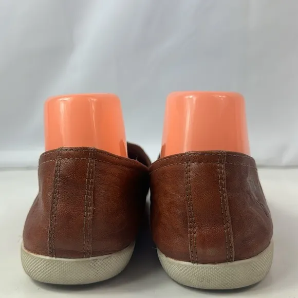 Frye Melanie Brown Leather Women's Slip On Shoes