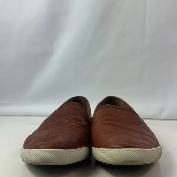 Frye Melanie Brown Leather Women's Slip On Shoes