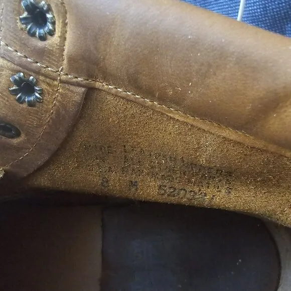 Frye Men's Dakota Brown Leather Mid Lace-Up Moc Toe Vibram Sole Work Boots Sz.8M
