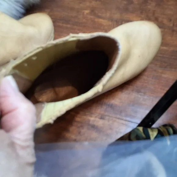 Frye Natural Leather Clog Boots 8