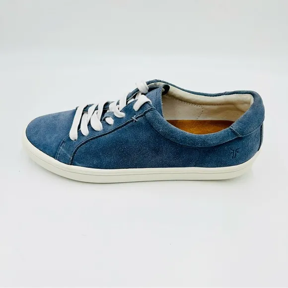 Frye shoes Kerry low top suede sneakers blue suede shoes women size 8.5