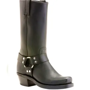 Frye women's Black Harness Leather Boots....size 10