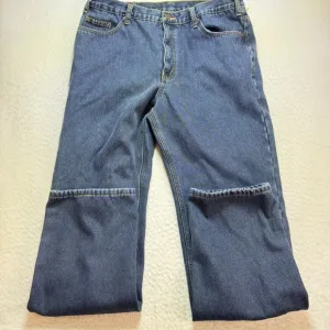 Full Blue mens Jeans  38X36 Warm‎ Casual Denim Pants lined