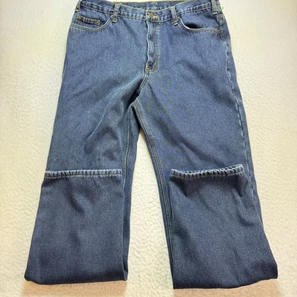 Full Blue mens Jeans  38X36 Warm‎ Casual Denim Pants lined