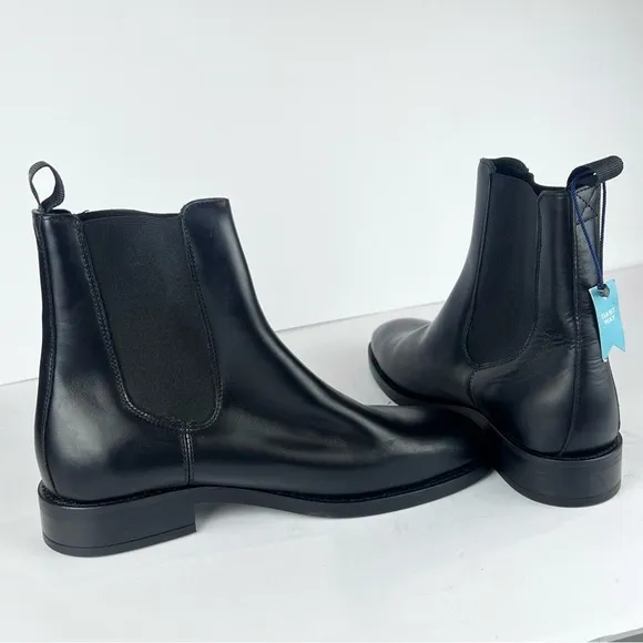Gant Mens Fayy Chelsea Boots Black Leather Ankle Boots Mens EU 40 @