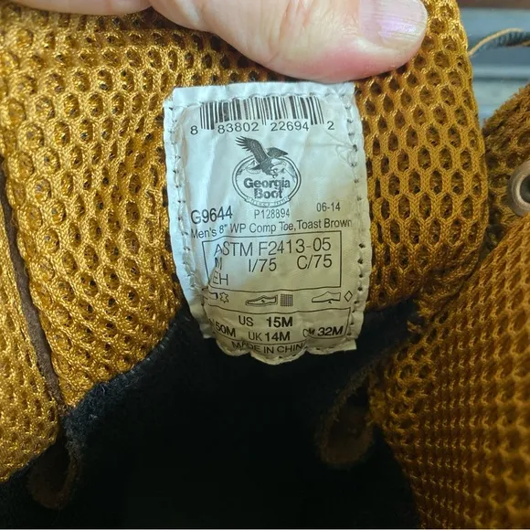 Georgia Boot Comfort Core Flex Point Waterproof Composite Toe Work Boots SZ 15