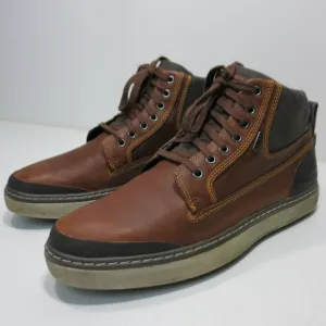 Geox Amphibiox Leather Canvas Comfort High Top Boots Men's Footwear Sz 44 11