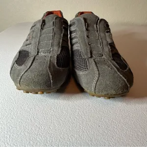 Geox Athletic Shoes Gray and Black Slip-On Design
