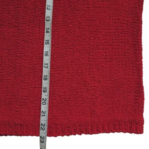 Gerard Darel Paris Open Knit Boat Neck Sweater Red Size 1