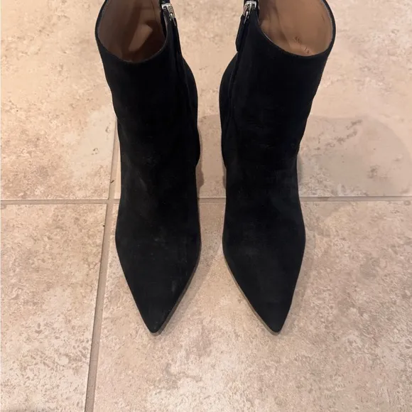 Gianvito Rossi Suede Elegant Black Women's Ankle Boots