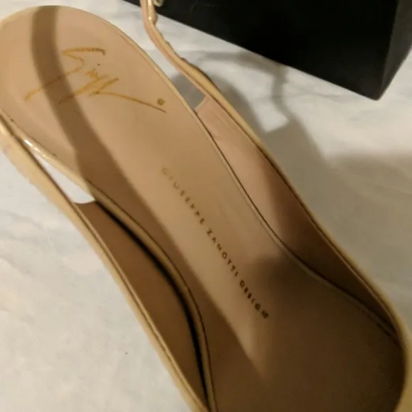 Giuseppe Zanotti Beige Slingback Shoes 37.5