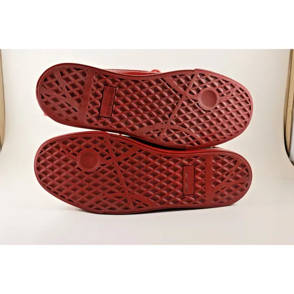 Giuseppe Zanotti Red Croc Embossed Sneaker Size EU42/US Mens 9
