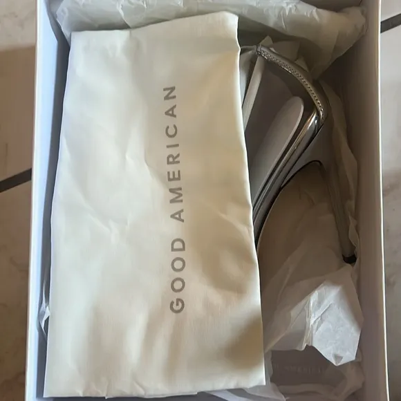Good American Cinderella Heel, Sz Various Sizes NIB
