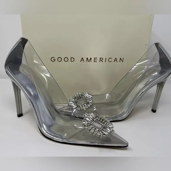 Good American Cinderella Heel, Sz Various Sizes NIB