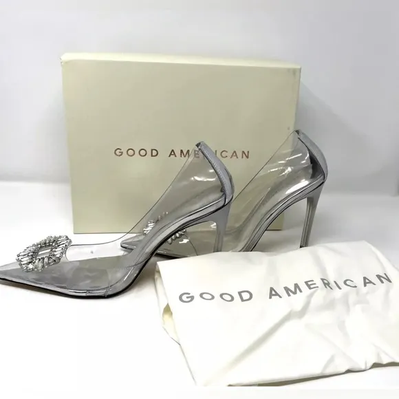 Good American Cinderella Heel, Sz Various Sizes NIB