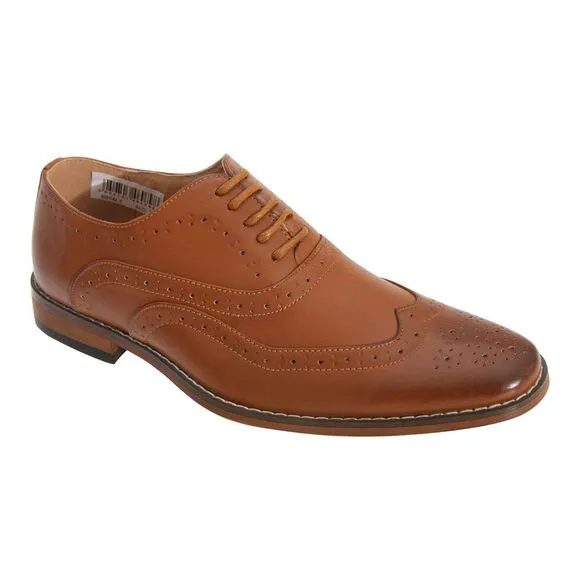 Goor Boys 5 Eyelet Brogue Oxford Shoes / Tan