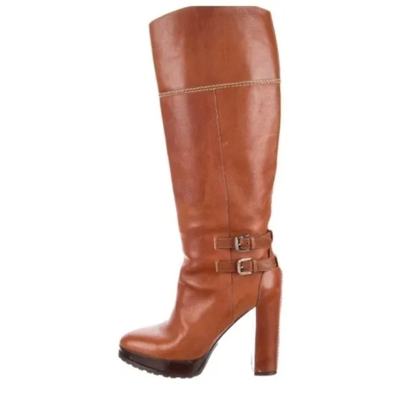 Gorgeous USS 1400 Ralph Lauren Blue label leather boots 8.5,…‌