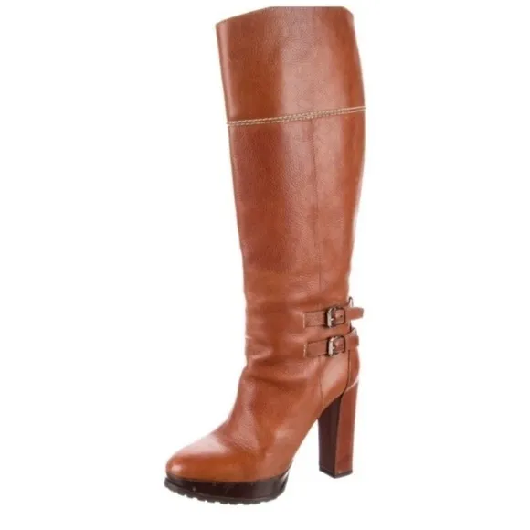 Gorgeous USS 1400 Ralph Lauren Blue label leather boots 8.5,…‌