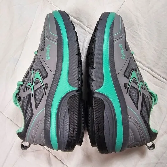 Gravity Defyer Ion Grey &amp;‎ Blue Orthopedic Athletic Shoes Women's Size 7