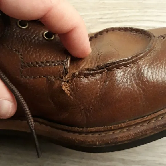 GRENSON Goodyear Brown Leather Sz 11‎ G Mens Lace Up Split Toe Boots