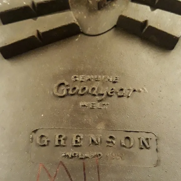 GRENSON Goodyear Brown Leather Sz 11‎ G Mens Lace Up Split Toe Boots