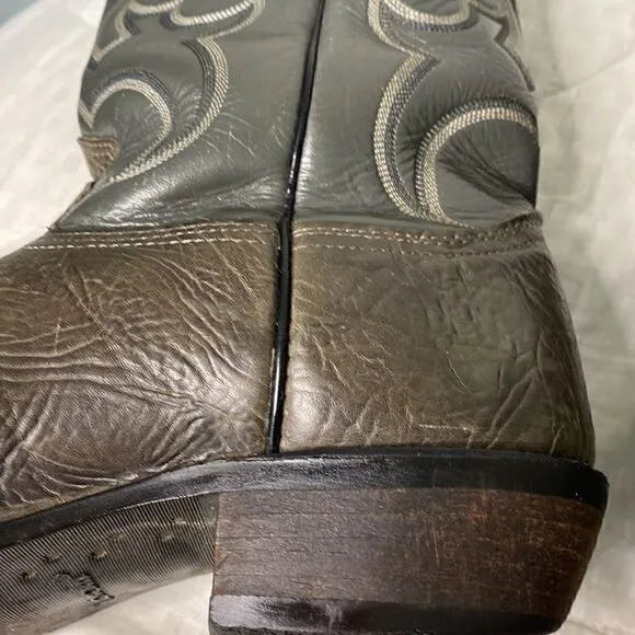 Grey Nocona Cowboy Boots Size 9 1/2 EE See Video