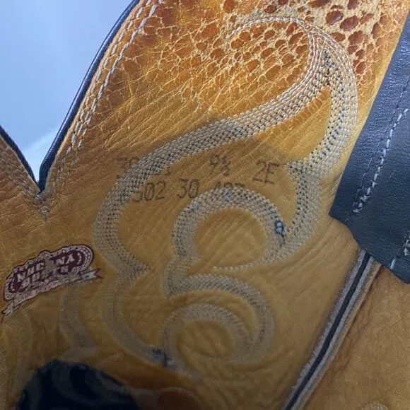 Grey Nocona Cowboy Boots Size 9 1/2 EE See Video